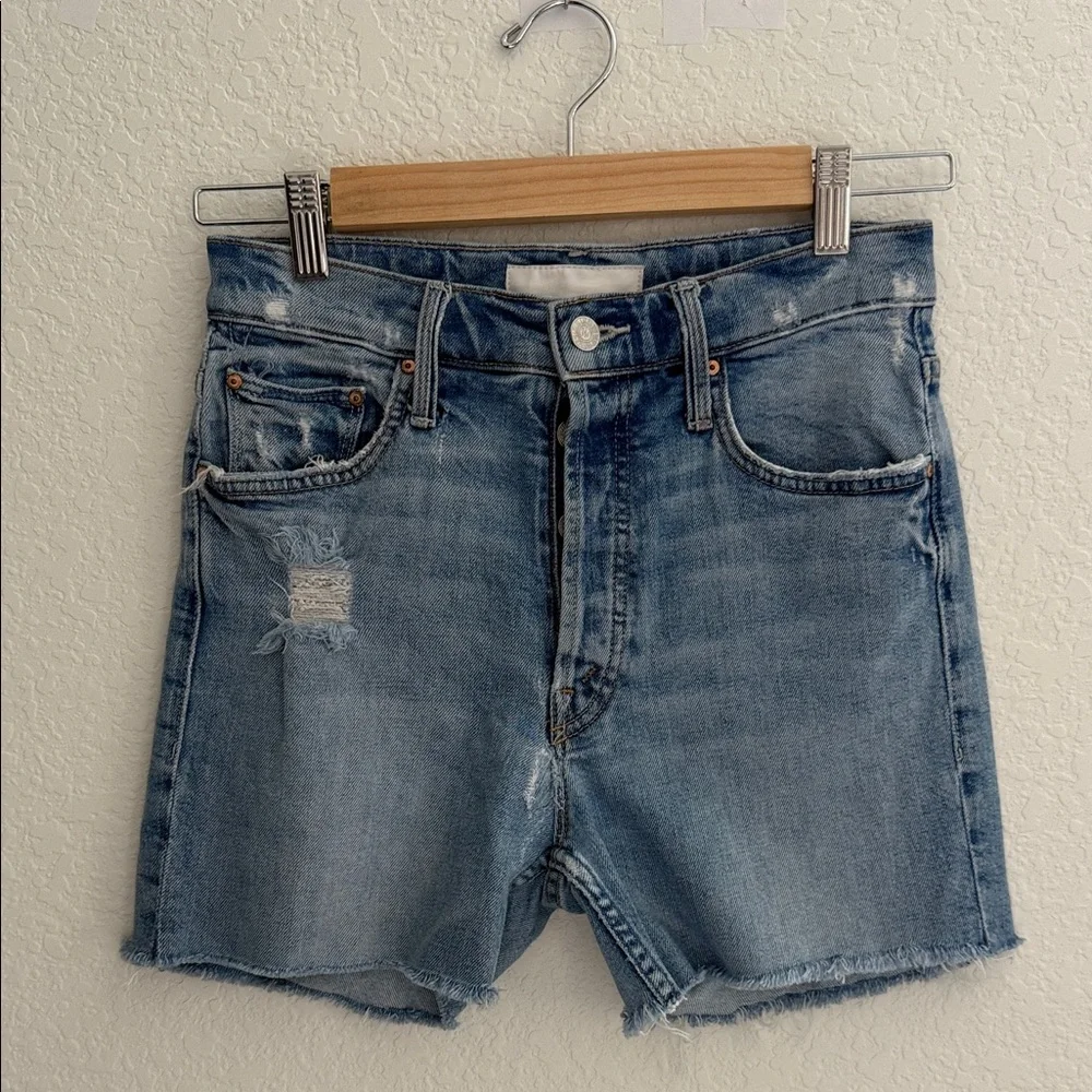 MOTHER "The Tomcat" Jean Shorts Size 26 - Picture 2 of 16
